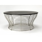 Fleming Fossil Stone & Metal Coffee Table, 5274025