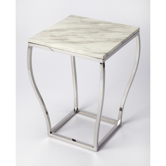 Haley Marble & Metal End Table, 5278220