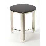 Khalifa Black Granite End Table, 5310025