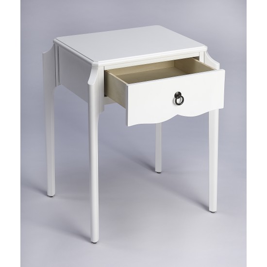 Wilshire Glossy White Nightstand, 5321304