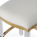 Jordan Acrylic & Polished Brass Counter Stool, 5322402