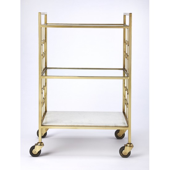 Arcadia Polished Gold Bar Cart, 5347402