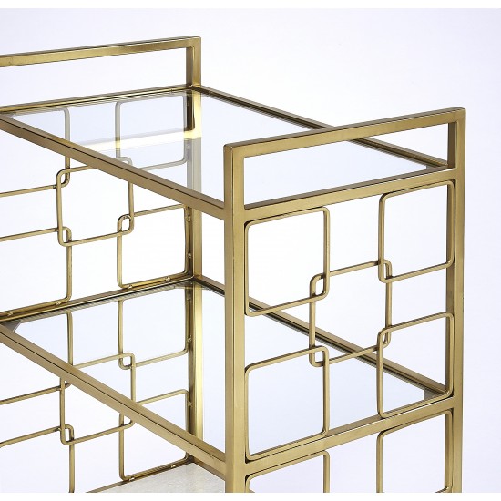 Arcadia Polished Gold Bar Cart, 5347402