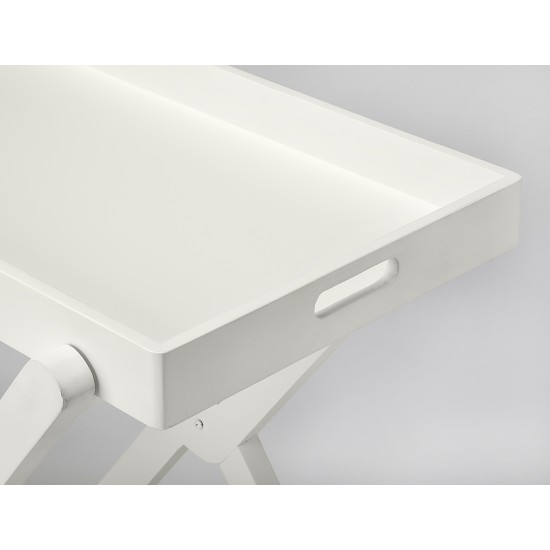 Edna White Tray Table, 5360288