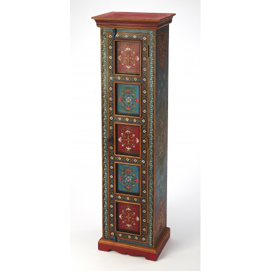 Amir Hand Painted Tall Cabinet, 5364290