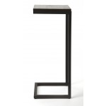 Kilmer Wood & Black Metal Finsih Accent Table, 5374403