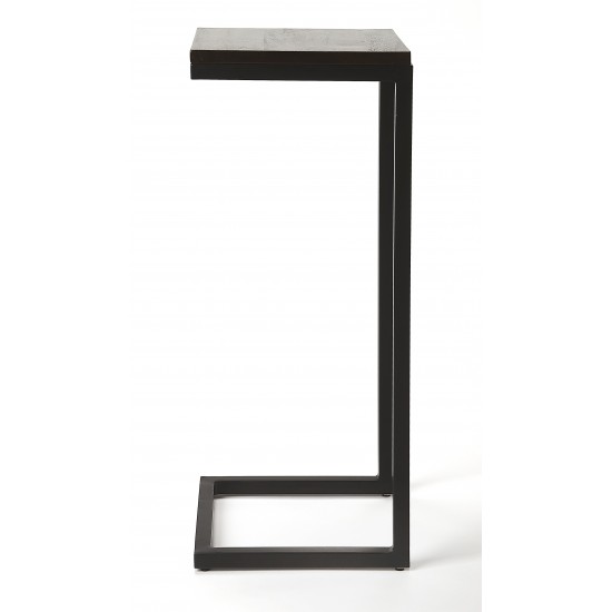 Kilmer Wood & Black Metal Finsih Accent Table, 5374403