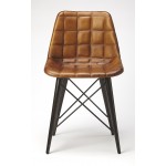 Patty Brown Leather Side Chair, 5380344
