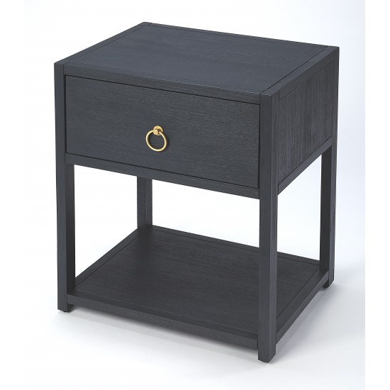 Lark Navy Blue End Table, 5384291