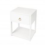 Lark White End Table, 5384304