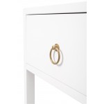 Lark White End Table, 5384304