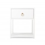 Lark White End Table, 5384304