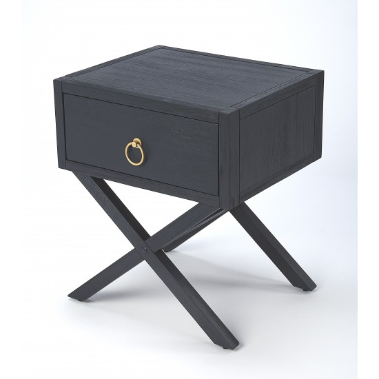 Lark Navy Blue End Table, 5385291