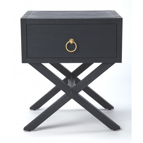Lark Navy Blue End Table, 5385291