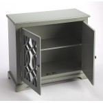 Ellena Gray Mirrored 2 Door Accent Cabinet, 5393329