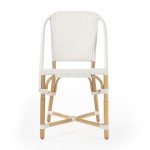 Tenor White & Black Rattan Side Chair, 5398304