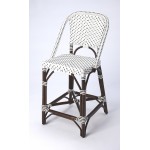 Solstice White & Chocolate Rattan Counter Stool, 5399354