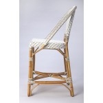 Solstice White & Tan Rattan Counter Stool, 5399415