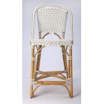 Solstice White & Tan Rattan Counter Stool, 5399415