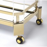 Charlevoix Acrylic & Gold Serving Cart, 5408335