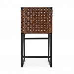 Urban Brown Woven Leather Chair, 5447344