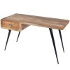 Anuri Natural Wood & Metal Desk, 5449312
