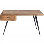 Anuri Natural Wood & Metal Desk, 5449312