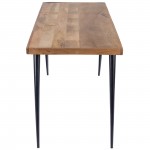 Anuri Natural Wood & Metal Desk, 5449312