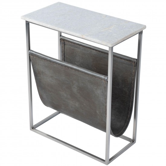 Koler Marble & Leather Magazine Table, 5450389