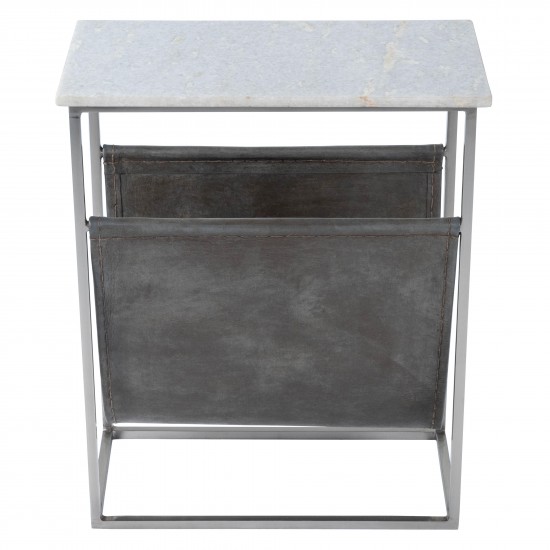 Koler Marble & Leather Magazine Table, 5450389