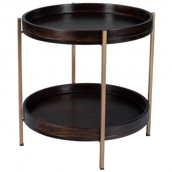 Damirra Wood & Metal Accent Table, 5454140