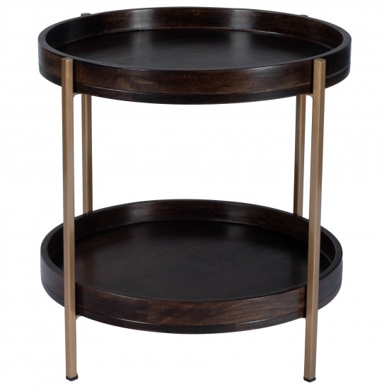 Damirra Wood & Metal Accent Table, 5454140