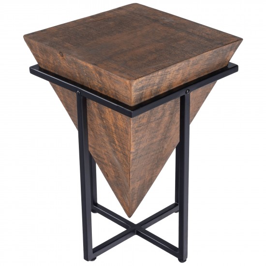 Gulnaria Wood & Metal Accent Table, 5455140