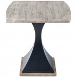 Lidiya Gray Wood & Metal End Table, 5459025