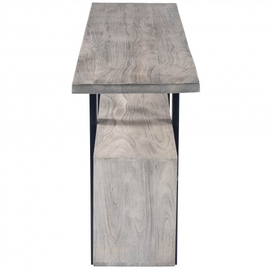 Raitis Gray Wood & Metal Sideboard, 5461025