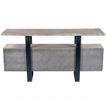 Raitis Gray Wood & Metal Sideboard, 5461025