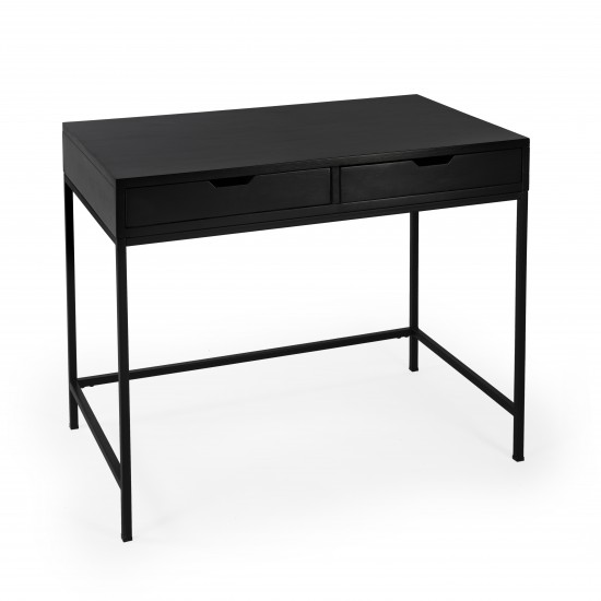 Belka Black Desk with Drawers, 5466295