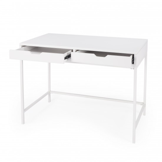 Belka White Desk with Drawers, 5466304