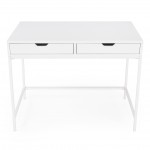 Belka White Desk with Drawers, 5466304