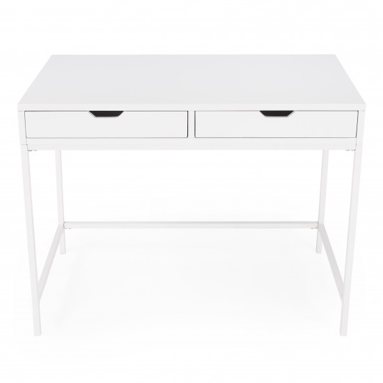 Belka White Desk with Drawers, 5466304