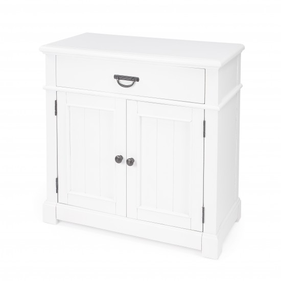 Alek White Solid Wood Chest with Storage, 5467304