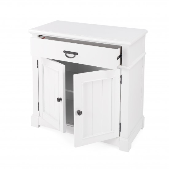 Alek White Solid Wood Chest with Storage, 5467304