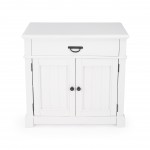 Alek White Solid Wood Chest with Storage, 5467304