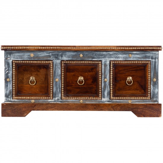 Tenor Wood & Hand Painted Storage Coffee Table, 5480290