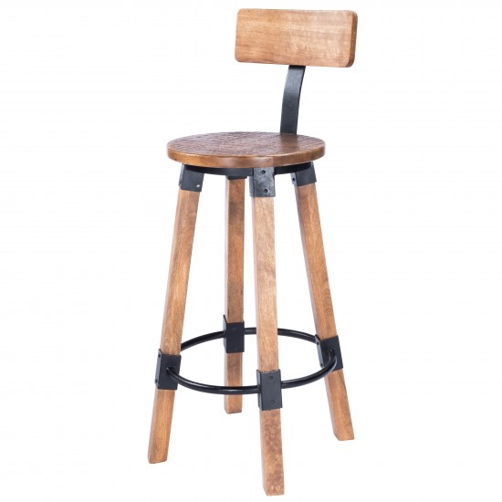 Masterson Wood & Metal Bar Stool, 5480330