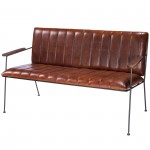 Phoenix Leather & Metal Bench, 5482330