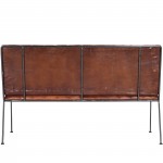 Phoenix Leather & Metal Bench, 5482330