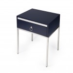 Monika Blue & Silver End Table, 5504291