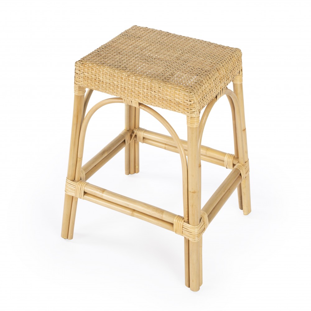 Robias Natural Rattan 24.5" Counter Stool, 5513404