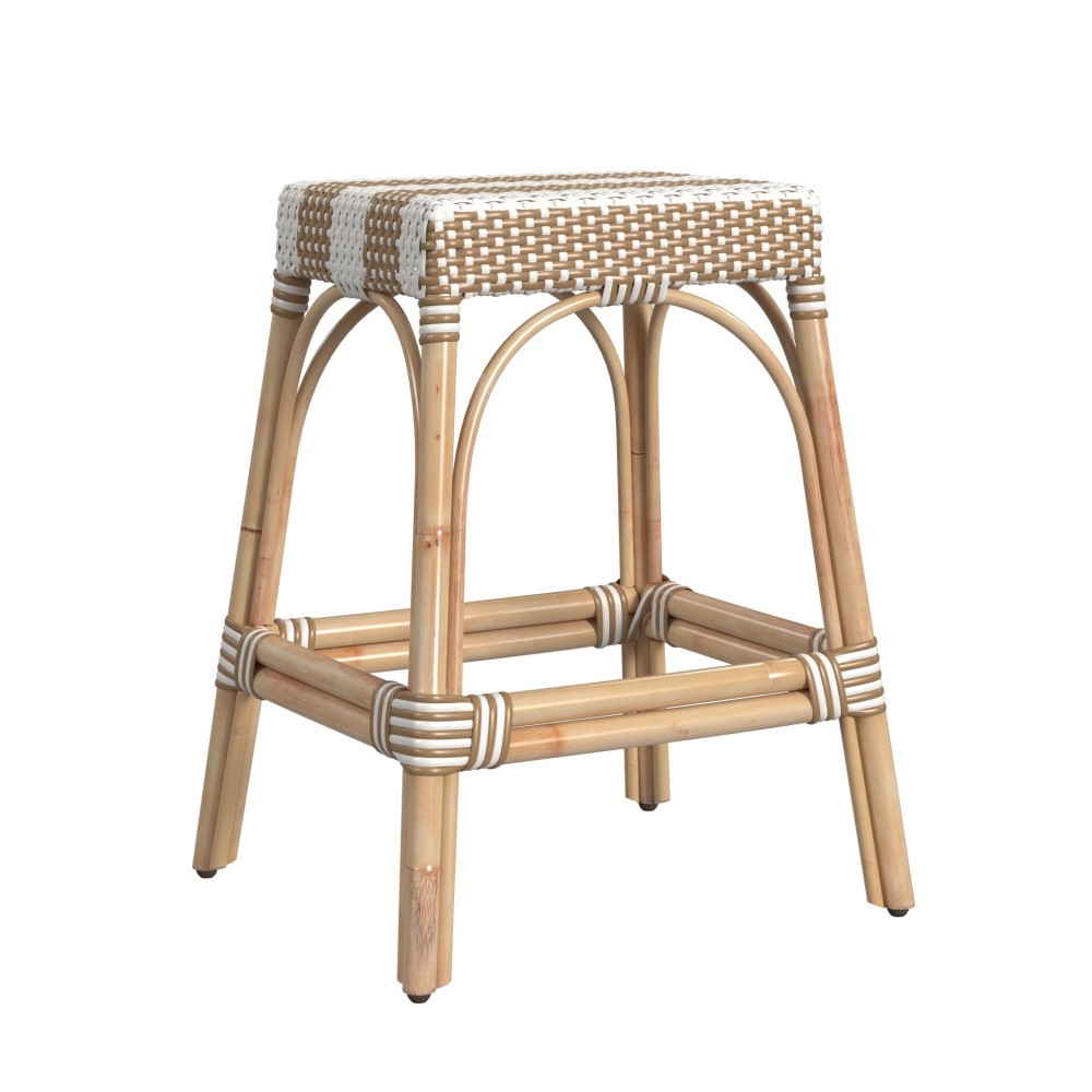 obias 24.5" Beige Diamond Counter Stool, 5513984